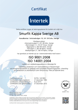 ISO 9001 - Smurfit Kappa