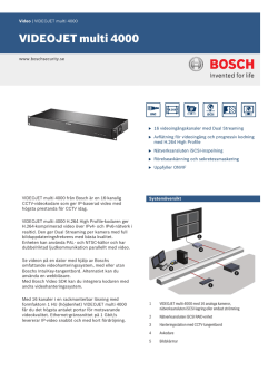 VIDEOJET multi 4000 - Bosch Security Systems