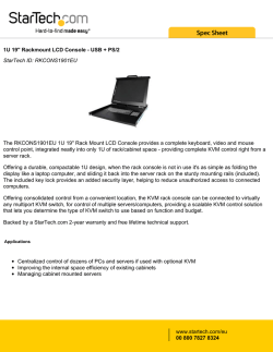 1U 19" Rackmount LCD Console
