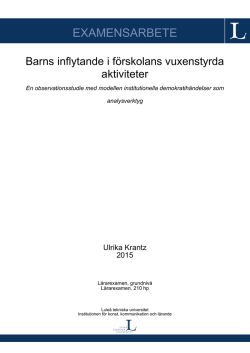 EXAMENSARBETE - pure.ltu.se - Lule&aring; tekniska universitet