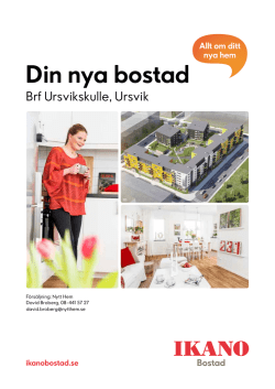 Din nya bostad - fakta om Brf Ursvikskulle