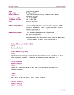 Curriculum Vitae Anne Örtqvist (application/pdf, 211.49 KB)