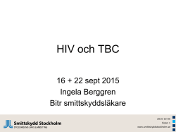 Ingela Berggren Hiv och Tbc