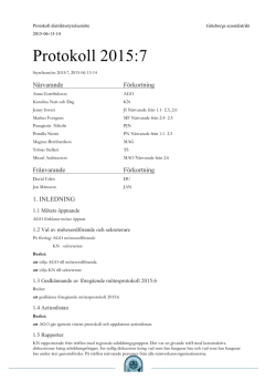 Protokoll 2015:7 - Göteborgs scoutdistrikt