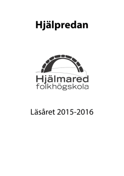 Hjälmareds Hjälpreda 2015-16
