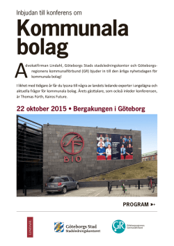 22 oktober 2015 • Bergakungen i Göteborg