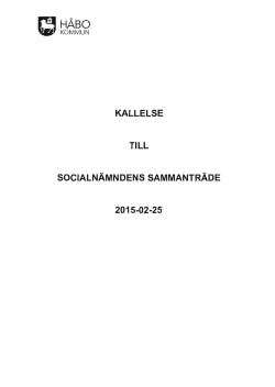 Kallelse - Håbo kommun