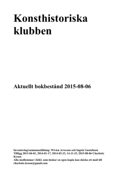 kklbibl5-150806 - Konsthistoriska klubben i Linköping
