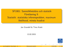 Jan Grandells och Timo Koskis föreläsningsanteckningar