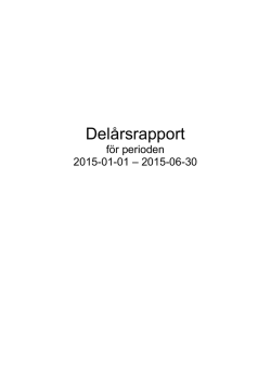 delårsrapport 2015-06 - Södra Dalarnas Sparbank