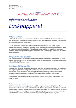 Läskpapperet sommar 2015