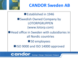 CANDOR Sweden AB