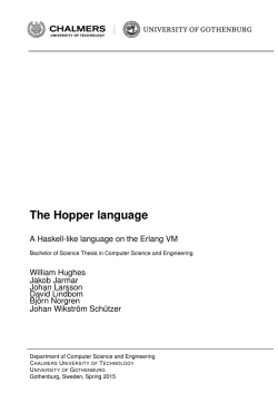 The Hopper language