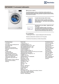 EWF8000W1 Frontmatad tvättmaskin