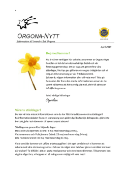 Orgona-Nytt April 2015