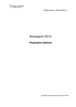 9. Årsrapport 2014, inkl bilagor