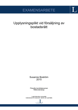 EXAMENSARBETE - pure.ltu.se - Luleå tekniska universitet