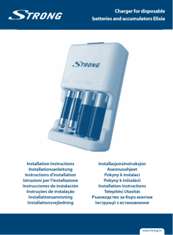 Charger for disposable batteries and accumulators Elixia