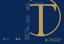 Tingsholmsgymnasiets katalog 2016-2017