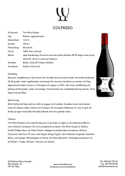 COLPASSO - Wicked Wine