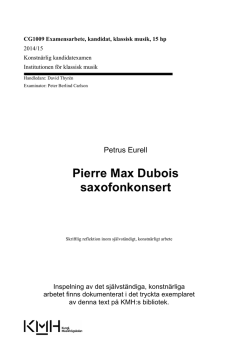 Pierre Max Dubois saxofonkonsert