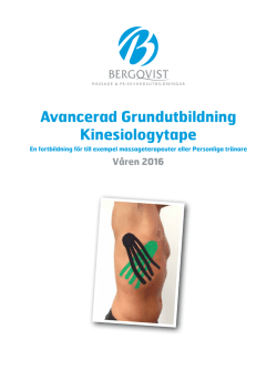 Kinesiologytejpning - Bergqvist massage och friskvårdsutbildningar