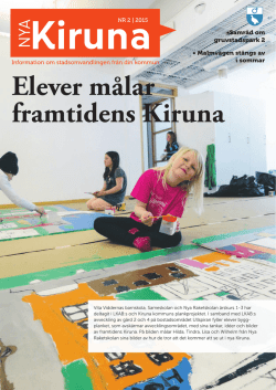 Elever målar framtidens Kiruna