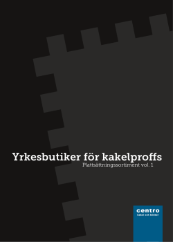 Platts&auml;ttningssortiment Vol 1