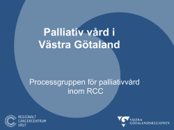 Palliativ vård i Västra Götaland