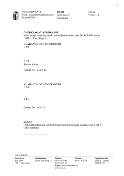 F 8004-14 - Mark- och miljööverdomstolen