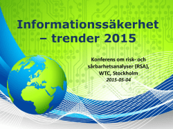 Informationssäkerhet – trender 2015