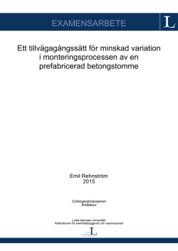 EXAMENSARBETE - pure.ltu.se - Lule&aring; tekniska universitet
