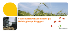 Välkommen till Höstmöte på Helsingborgs Bryggeri