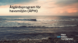 Åtgärdsprogram för havsmiljön