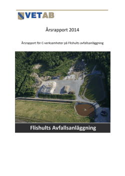 Årsrapport c-verksamheter 2014