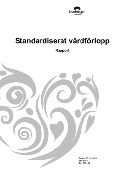 Standardiserat vårdförlopp