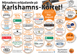 Karlshamns-Kortet! - Sparbanken i Karlshamn