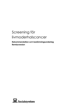 Screening för livmoderhalscancer