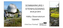 print : Stenhuggarkurs Uppsala 2015 : simplebooklet