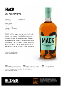Ladda ner produktblad för MACK – by Mackmyra