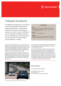 Informationsblad Kockbacka (pdf-fil, 274 kB)