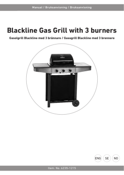 Blackline Gas Grill with 3 burners