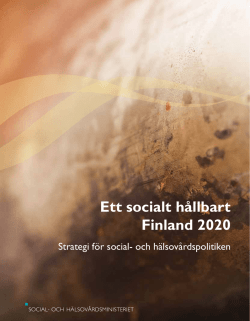 Ett socialt hållbart Finland 2020