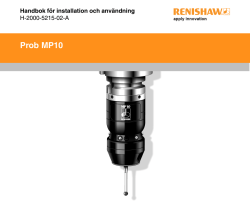 Prob MP10 - Handbok för installation och användning