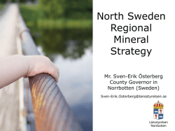 North Sweden Regional Mineral Strategy