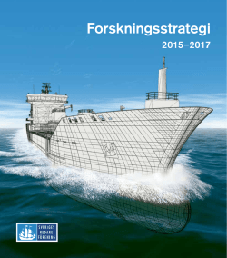 Forskningsstrategi  - Sveriges Redareförening