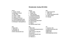 Årskalender Aneby SFK 2016