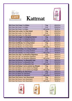 Kattmat - Brit Care
