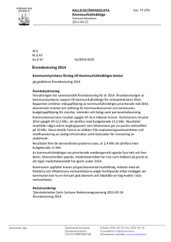 Årsredovisning 2014