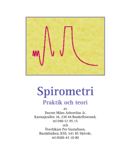 Spirometri - praktik och teori